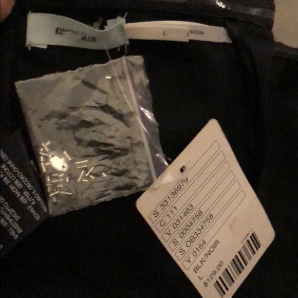 NWT UO kimchi Blue BLK beaded crop top - Picture 7 of 7